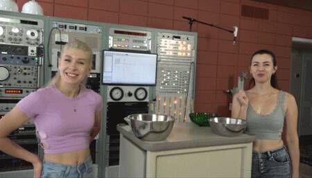 Anna and Lana Test Their Cheek Capacities With Grapes (MP4 - 720p)