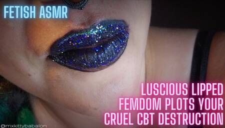 Custom - Luscious-Lipped Femdom Mx Babalon Plots Your Cruel CBT Destruction