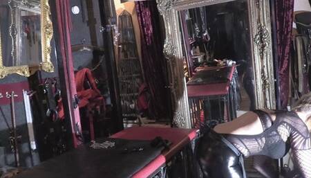 Caning whipping fisting and fucking try a feet on THIS BITCHBOY fisting and pegging whith BIGG Dildo