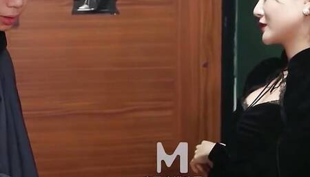 Sex with two men in a scene from 100 years ago