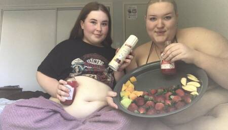 BIG FATTIES MESSY WHIPPED CREAM & FRUIT STUFFING!