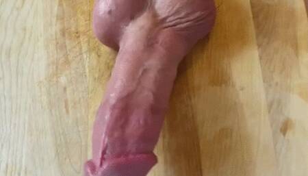 Ball Punching Pounding Testicles into the Board! aka "chopping block" Ebony Femdom