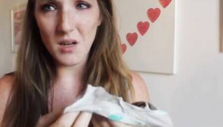 Littleredheadlisa - Jerking Off With Moms Panties