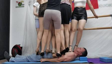 Multitrampling contest #57 (Part 2): 11 girls finishing men off with boots and high heels & lethal stomping