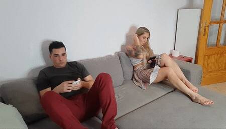 STEPSON, DON'T WORRY, DAD IS NOT HERE, YOU CAN FUCK ME