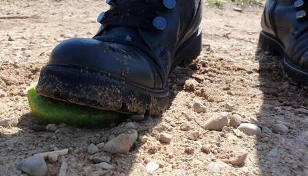 Fruits Crush in Combat Ankle Boots WMV