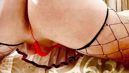 Dressed up for multiple squirting sissygasms pt 1