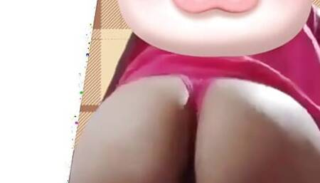 Young sissyboy fag twerking on pink panties