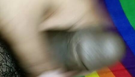 Hairy Dick Closed Up Jerking off