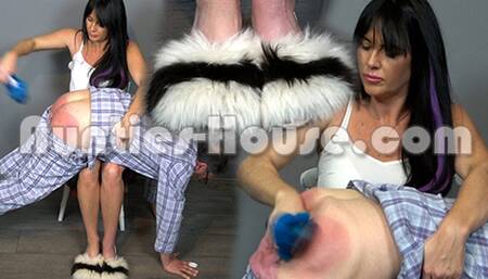 Caught out of bed and slippered