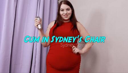 Cum in Sydney's Chair - A hair cutting scene featuring: head shaving, salon fetish, coerced hair cut, and sensual domination - 720 MP4