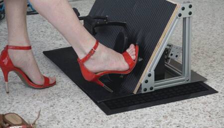 Sage Tests Various Shoes on the Antique Car Pedals (MP4 - 720p)