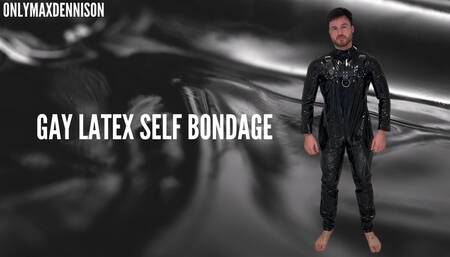 gay latex self bondage
