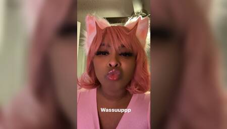 Horny Ebony Cums HARD