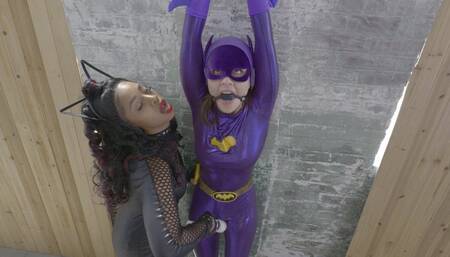 Kitty Claws & Batty Paws: Catgirl dominates Batgirl into sexual submission (hd)
