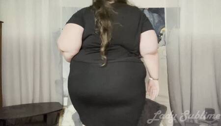 SSBBW Ass Worship in Thong and Tights