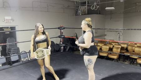 Barefoot Big Booty Wrestler Pins Champion!