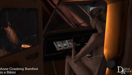 Anne Cranking Barefoot in a Bikini (mp4 1080p)