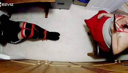 Footballer kept bound and gagged in room 1-BBW domination,BBW bondage,amateur,male bondage,bound and gagged man,man in bondage,soccer kit,football kit,socks,rope bondage,gay bondage,socks,man tied up,struggling,man taped up,duct taped,duct tape,