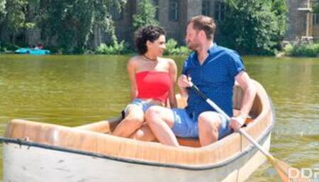 Lusty busty Russian brunette Stacy Bloom adores hardcore anal