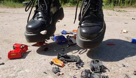 Tiny Toy Cars Crush in Dr Martens