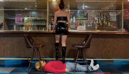 Mistress Giselle Night Out at bar BallBusters 3