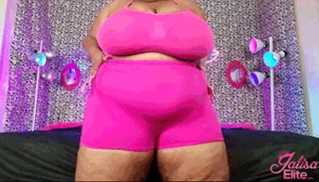 Pink Spandex BBW Body Jiggle (MP4 Version)