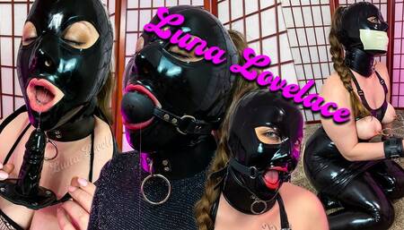 Gag Testing in Fetish Outfits