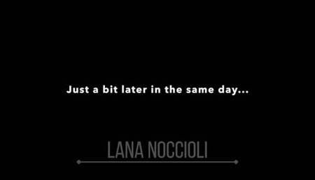 Lana Noccioli in Footjob - Naughty Solesjob with WET PUSSY out