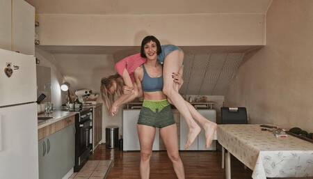 All the ways I can carry her - a strength demonstration