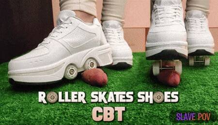Roller Skates Shoes Cock Crush, CBT and Ballbusting with TamyStarly - (Slave POV Version) Heeljob, Femdom, Shoejob, Ball Stomping, Foot Fetish Domination, Footjob, Cock Board, Crush, Trampling