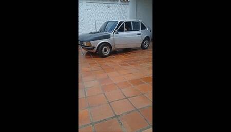 Cranking and taking the Fiat 147 for a drive - Outside view