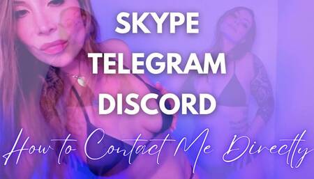 SKYPE TELEGRAM DISCORD IDs - Jessica Dynamic
