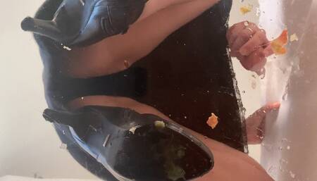A crushing dream comes true - Foodcrush, POV and underglass views in Buffalo Ankle Boots - 4k
