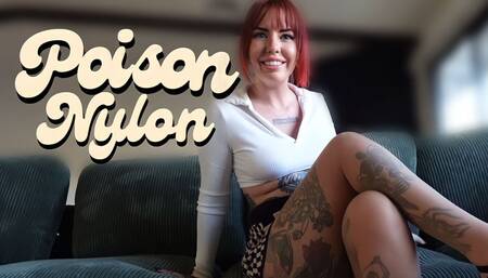 Poison Nylon Executrixxx Fantasy Crossed Legs Pantyhose Scarlett Cummings