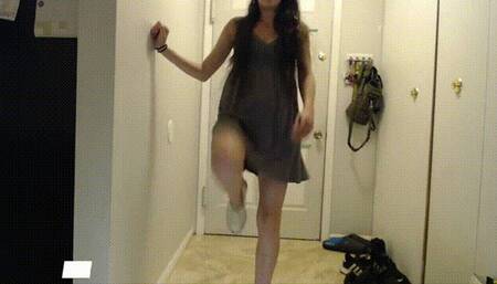 Kicking in White Converse