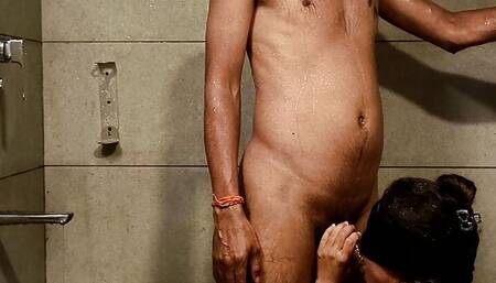Indian amateur fit young Wife take a shower and fuck with husband in this desi Homemade