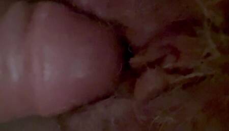 Taking a nice big dildo