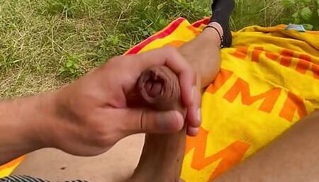 Outdoor Masturbation german