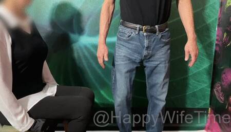 Lunchtime Office Inspection and Spanking for Diapered Sissy Boi