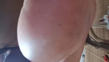 Dirty feet of your giantess under the desk 1080HD