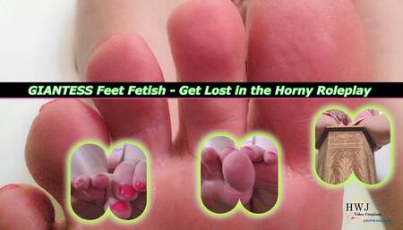 The allure of Giantess with Giant Sexy Toes as a Shrunken Man POV
