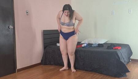 Trying on lingerie part 2