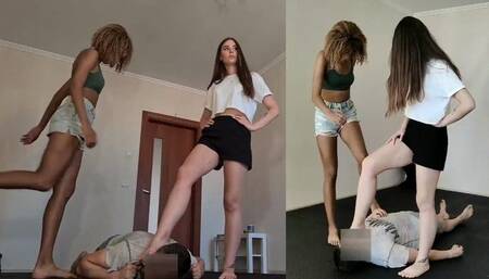 Angie and Laila - Revenge - Mix1 Part2 Laila kicks