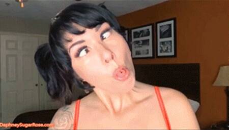 * 854x480p * Eye Crossing Funny Face Silly Girl - Mp4