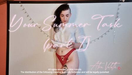 Your Summer Task