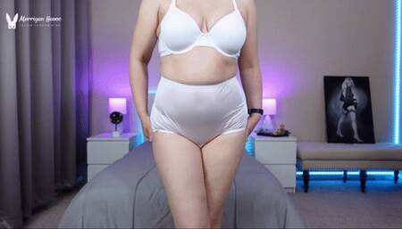 Jerk Off to My White Nylon Panties