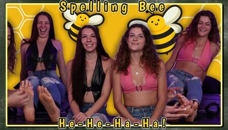 TICKLE GAMES: Spelling Bee-he-he-ha-ha! - Loser Goes To Tickle Detention!