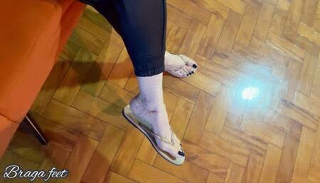 Braga Feet - FootJob In Big Black Cock