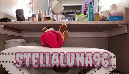 Sitting Pretty in Pink Facesitting Compilation - Giantess StellaLuna96 Sitting on Stuffed Toys while Wearing Pink Shorts and Pink Textured Leggings
